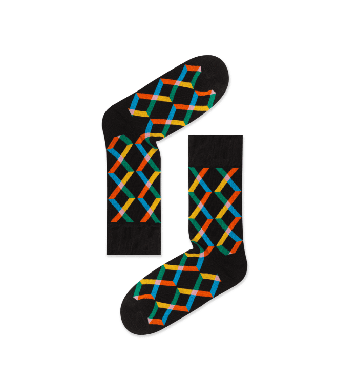 Trendy Letter Graphic Socks X1