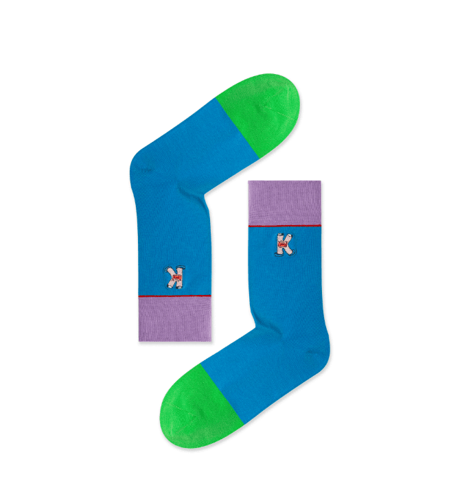 Trendy Letter Graphic Socks K2