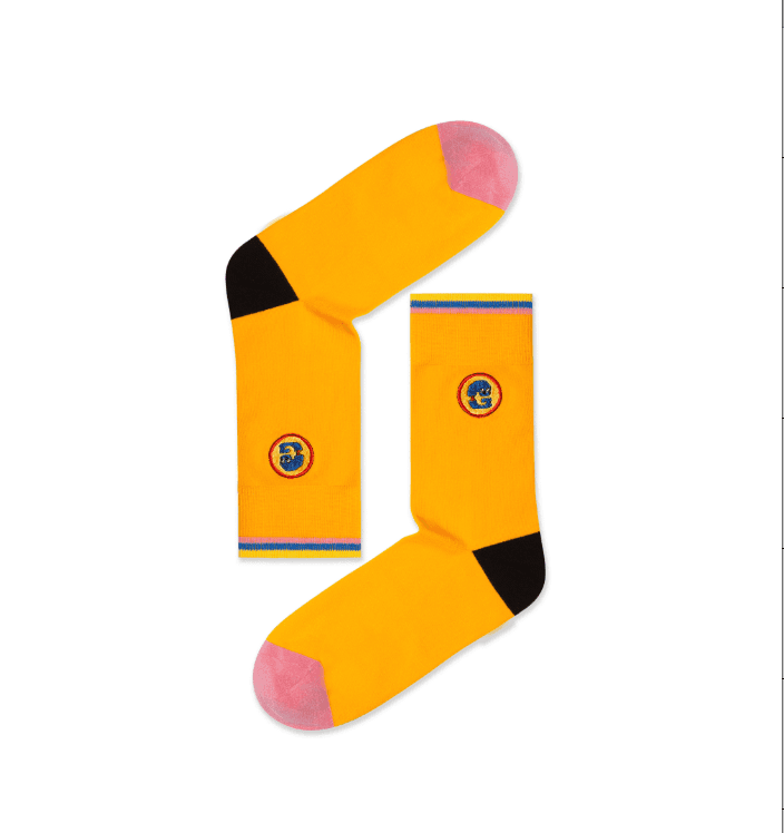 Trendy Letter Graphic Socks G3