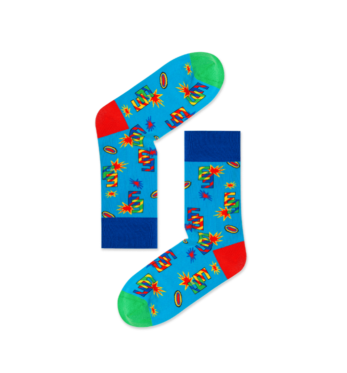 Trendy Letter Graphic Socks E2