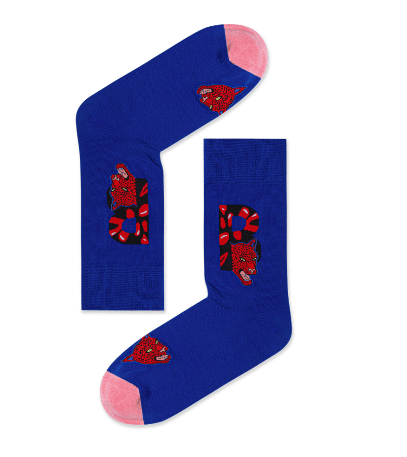 Trendy Letter Graphic Socks B2