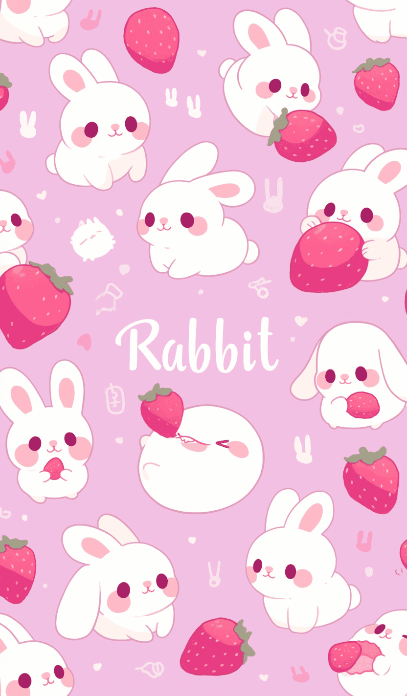 Cartoon Bunny Carnival original repeating artwork
