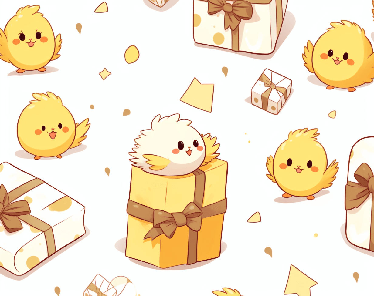 Chick Parade original repeating artwork
