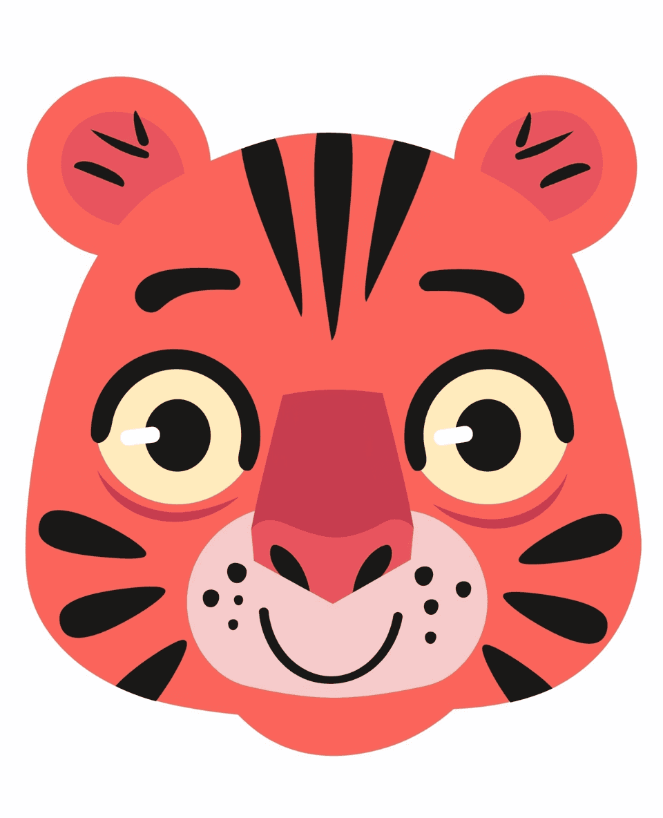 Tiger Pastel original repeating artwork
