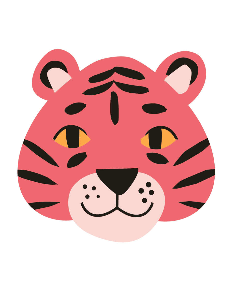 Tiger Neon original repeating artwork