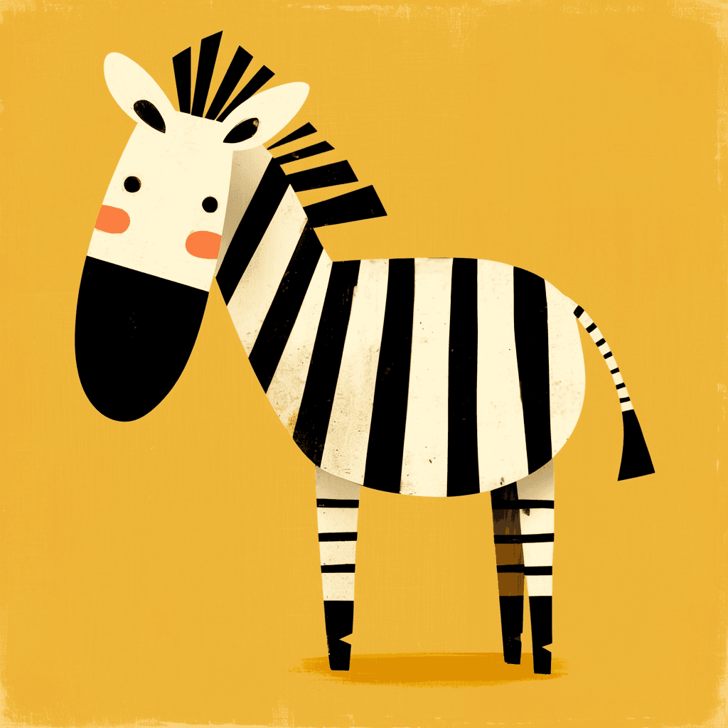 Zebra Fair original repeating artwork
