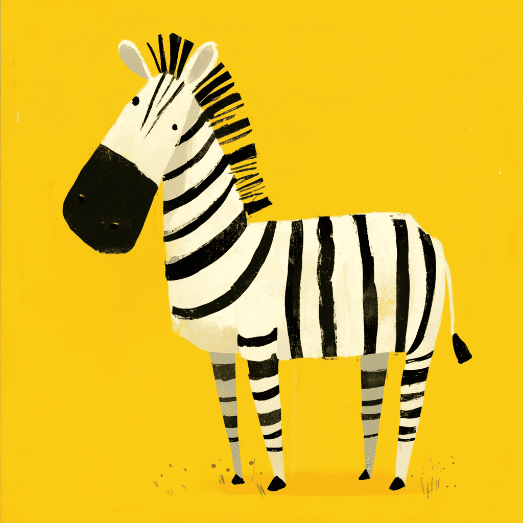 Zebra Carnival original repeating artwork