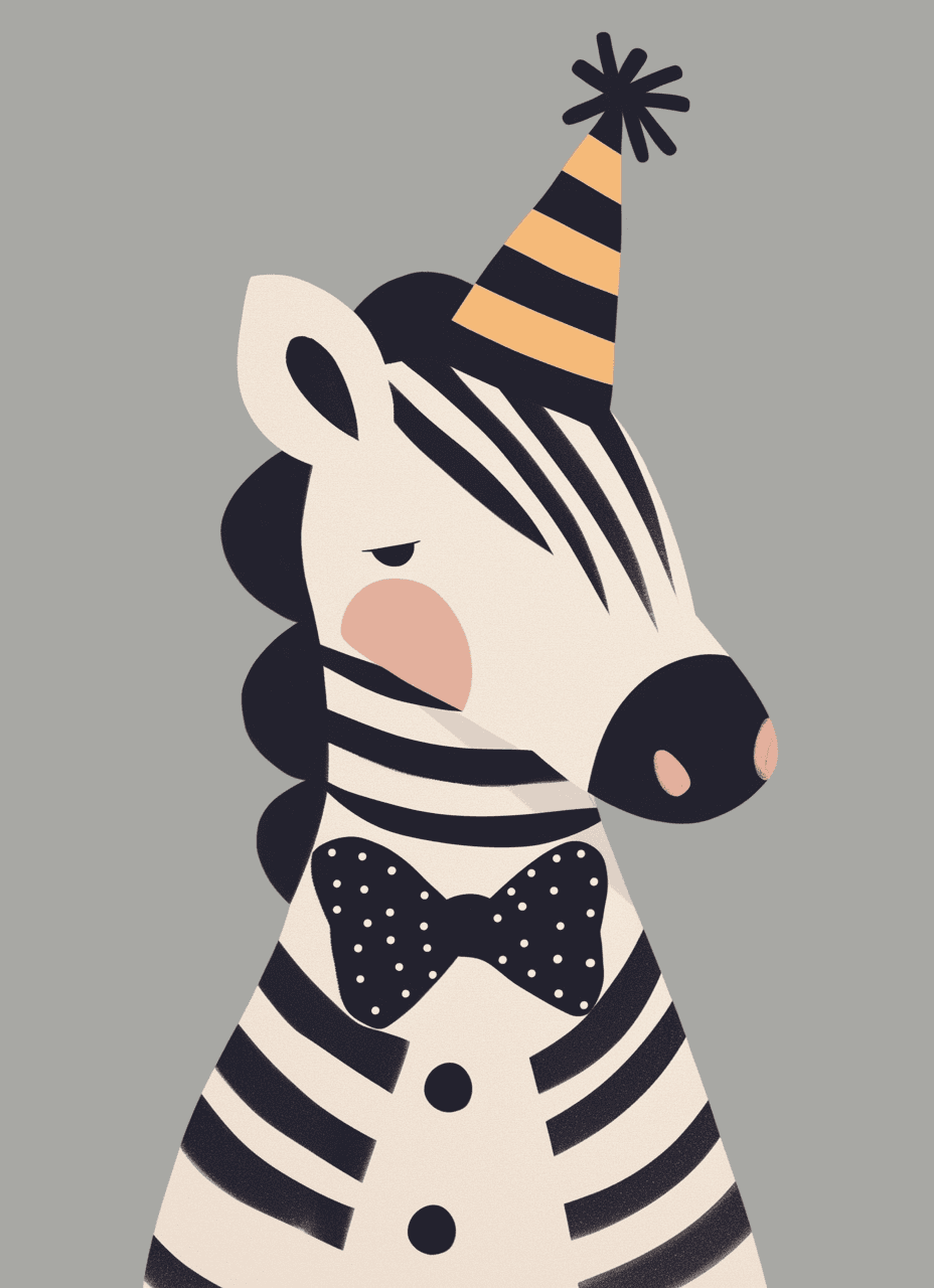 Zebra Team original repeating artwork