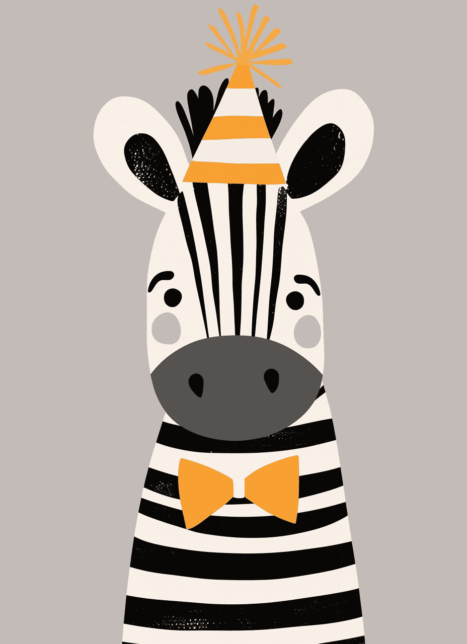 Zebra Tribe original repeating artwork