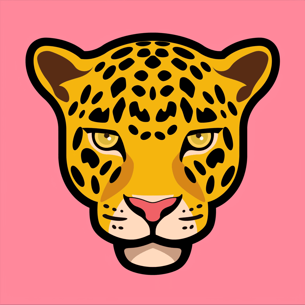 Leopard Dusk original repeating artwork