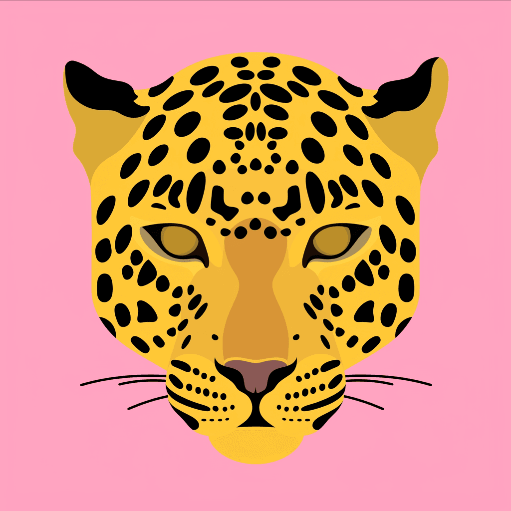 Leopard Bright original repeating artwork