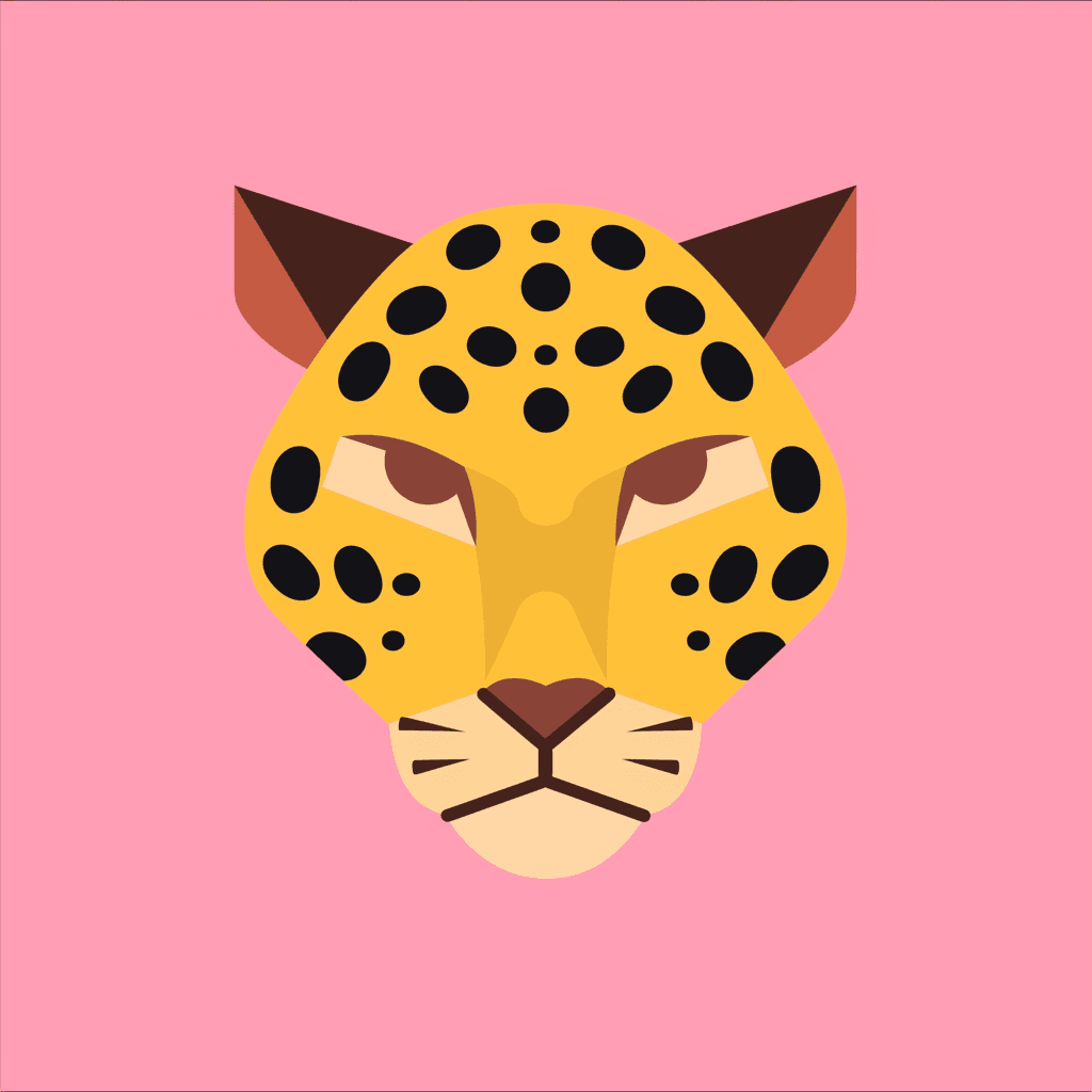 Leopard Shade original repeating artwork