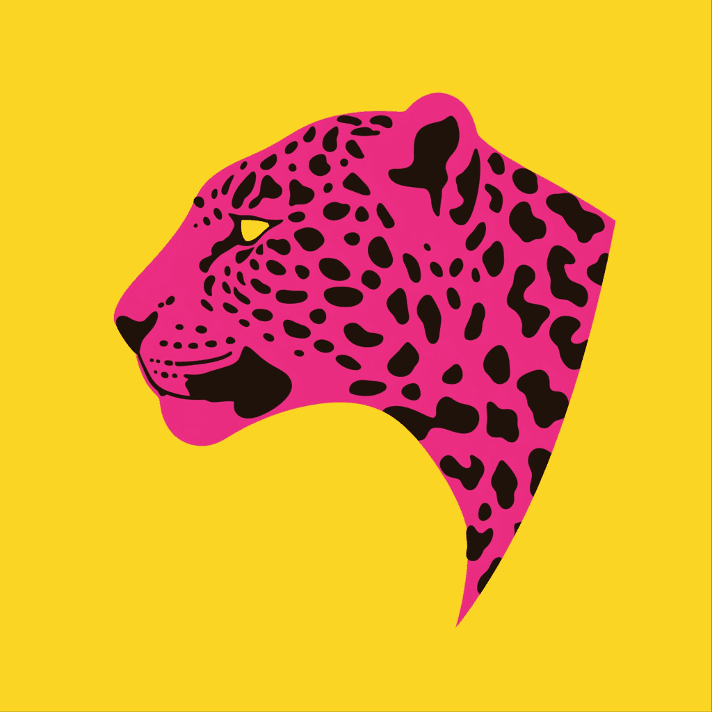 Leopard Mono original repeating artwork