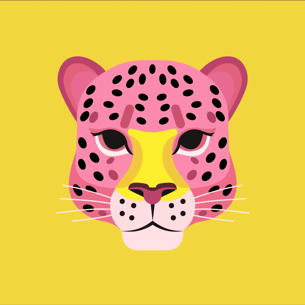 Leopard Flare original repeating artwork