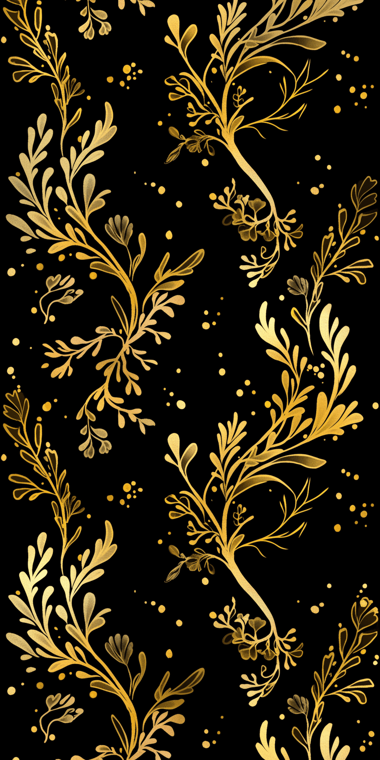 Leaves Flare original repeating artwork