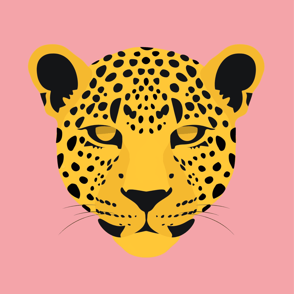 Leopard Blast original repeating artwork