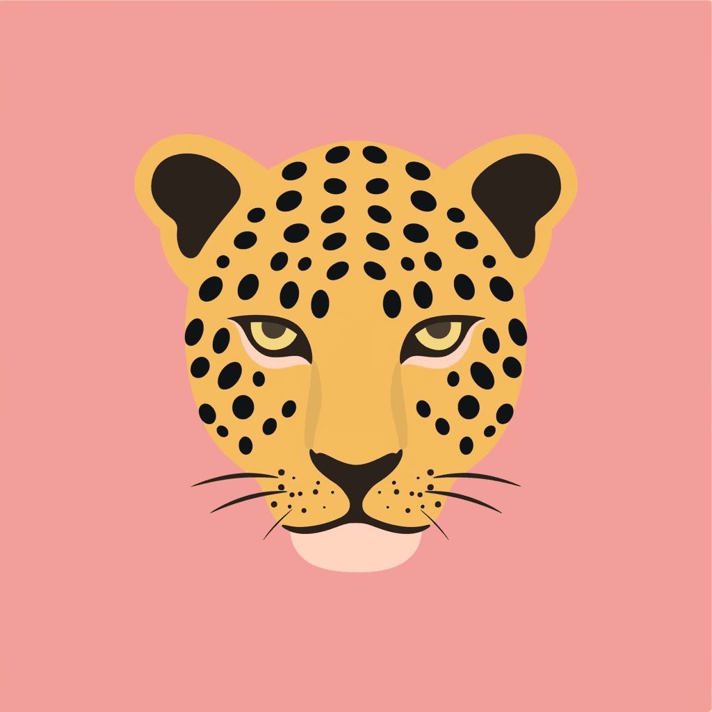 Leopard Fizz original repeating artwork
