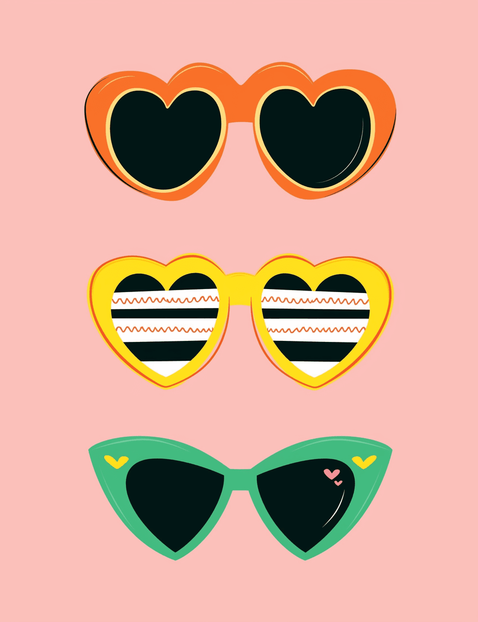 Glasses Dash original repeating artwork