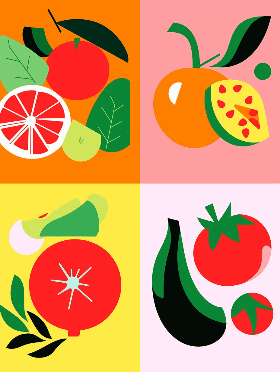 Fruit Bloom original repeating artwork