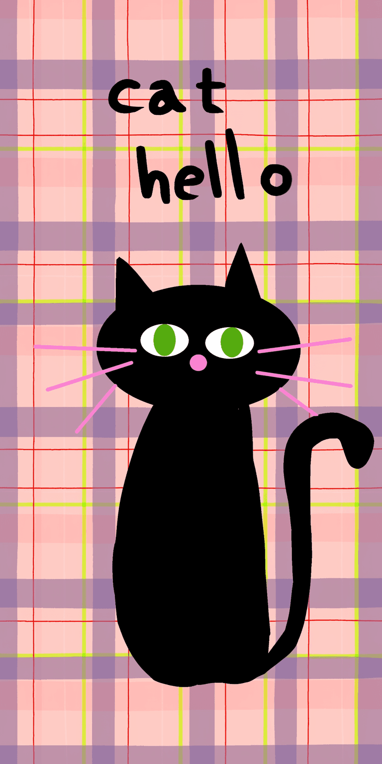 Cat 049 original repeating artwork