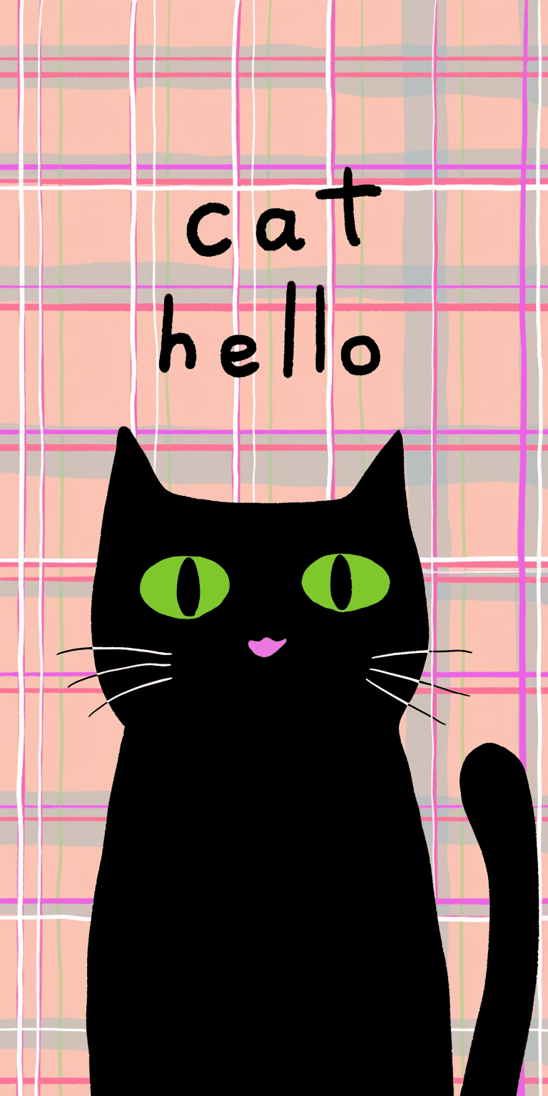 Cat 048 original repeating artwork