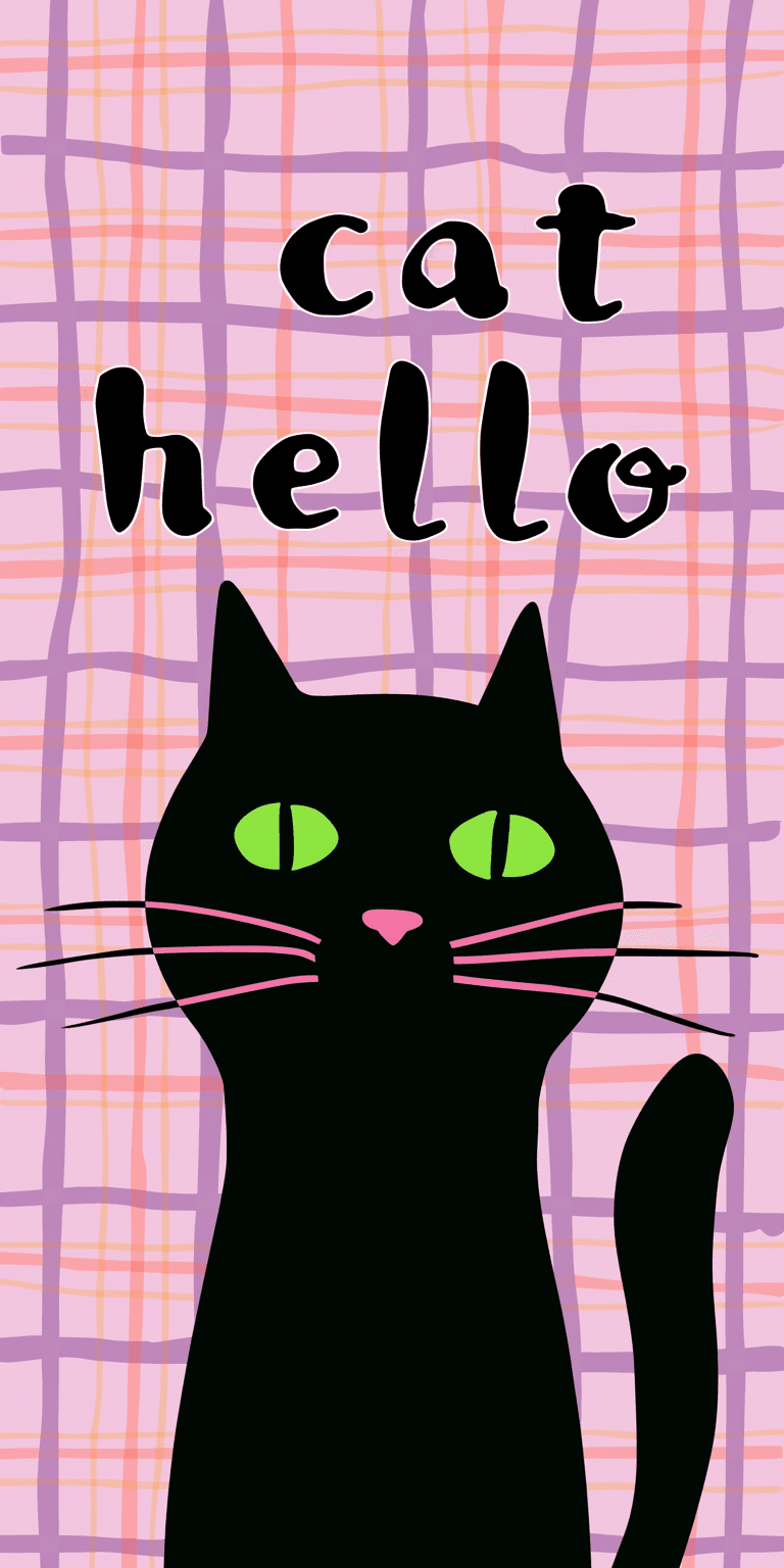 Cat 044 original repeating artwork