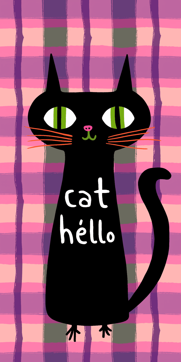 Cat 040 original repeating artwork