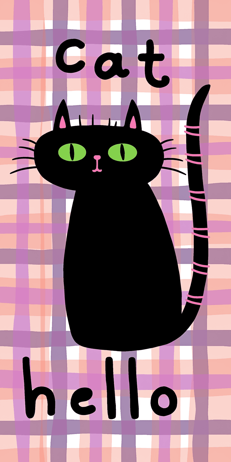 Cat 039 original repeating artwork