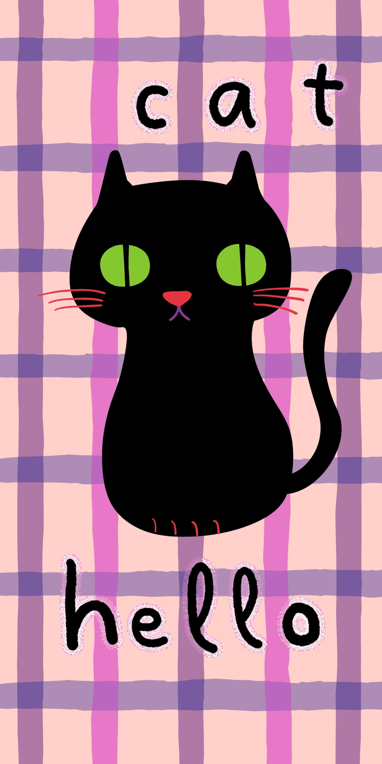 Cat 038 original repeating artwork