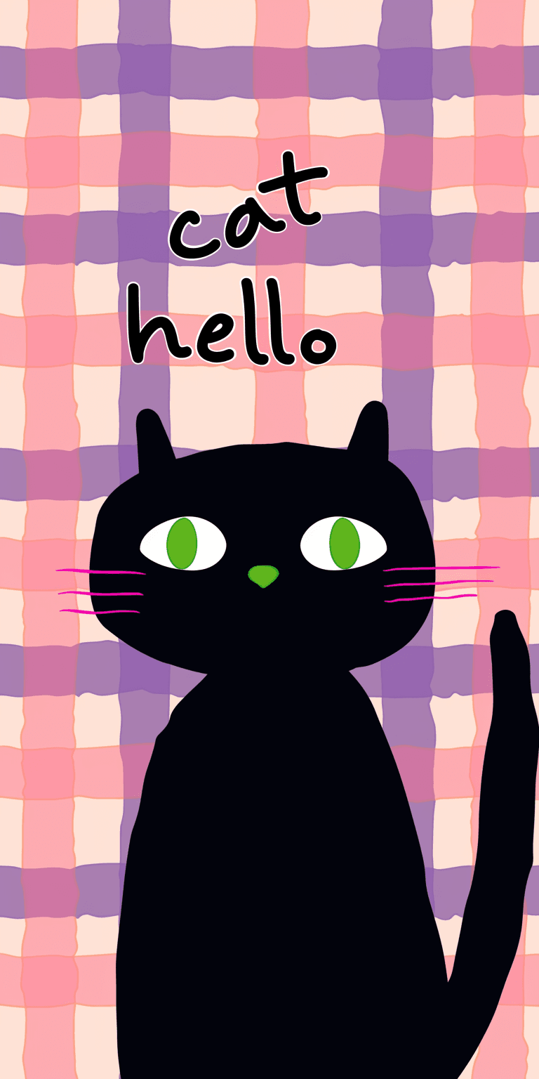 Cat 035 original repeating artwork