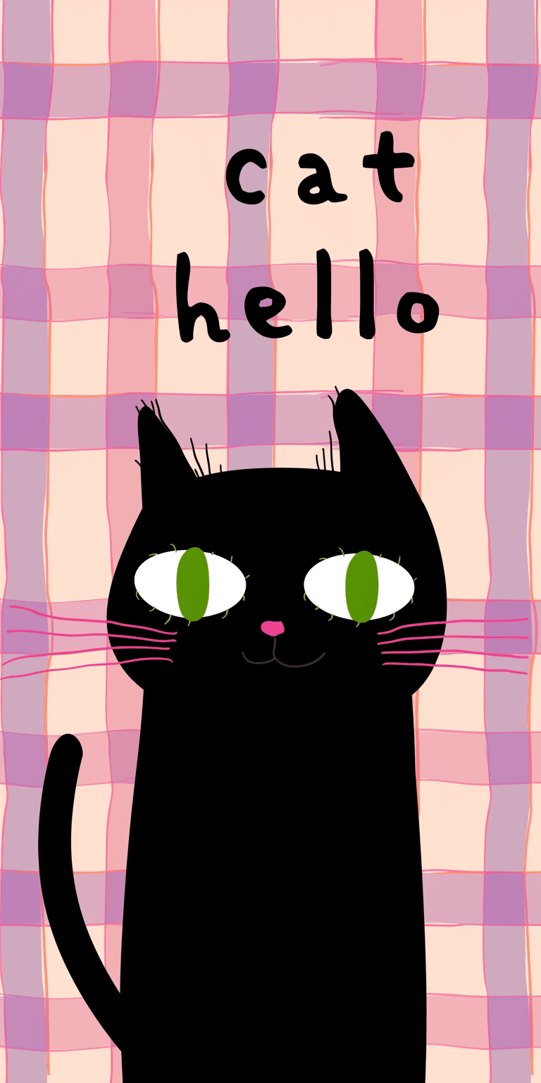 Cat 034 original repeating artwork