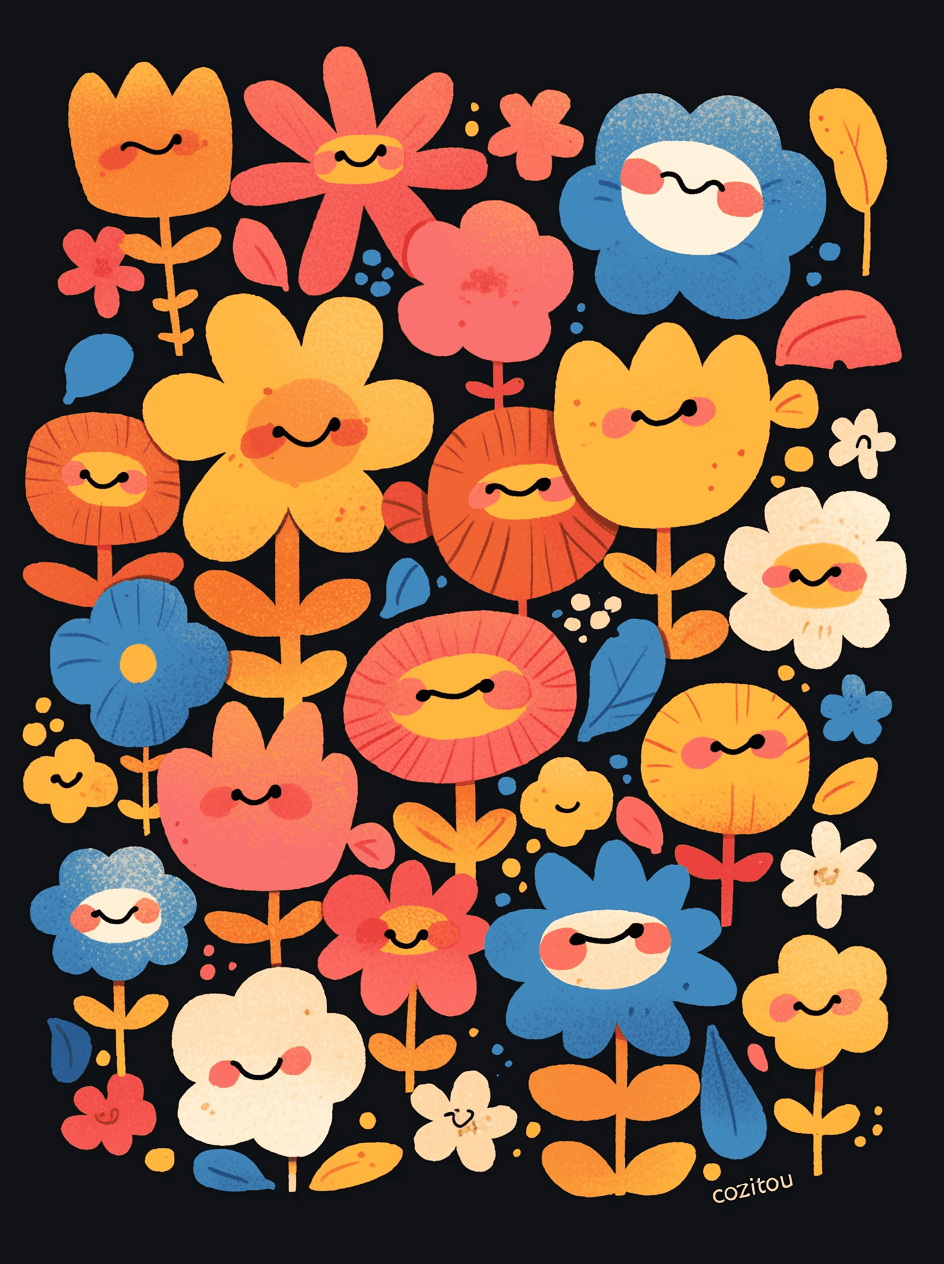 Blossom 457 original repeating artwork