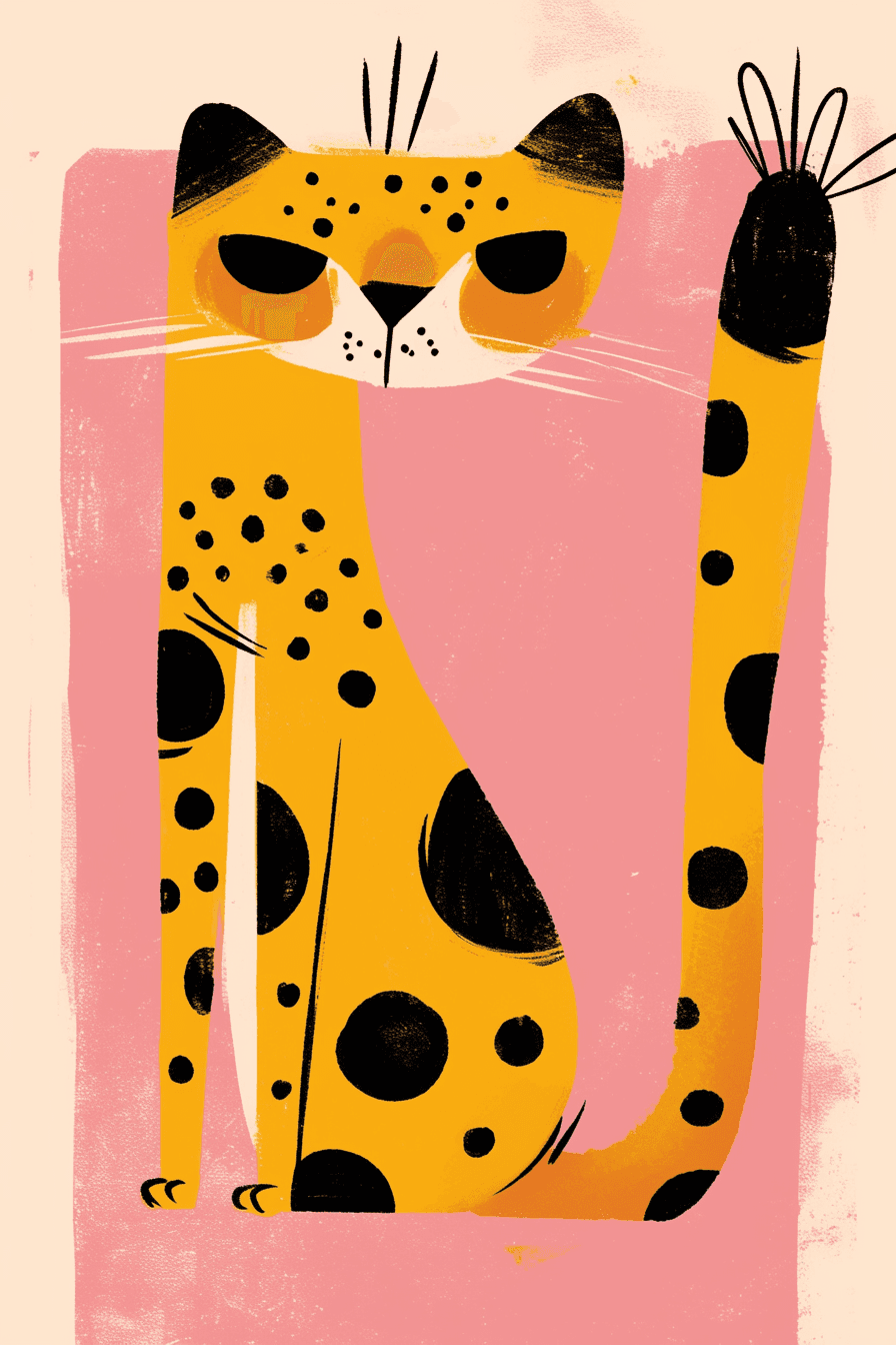 Leopard Sprint original repeating artwork