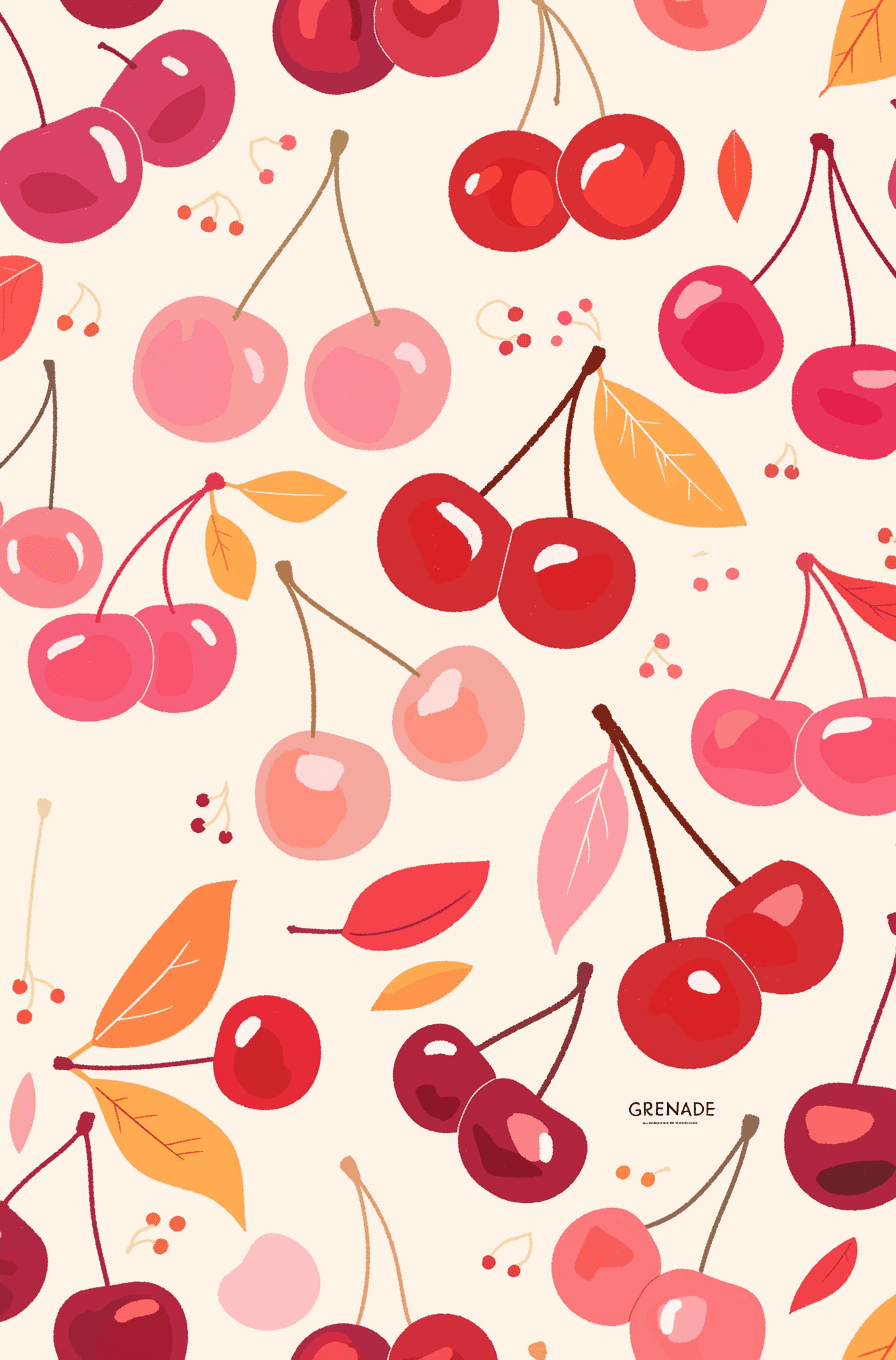 Cherry Street original repeating artwork