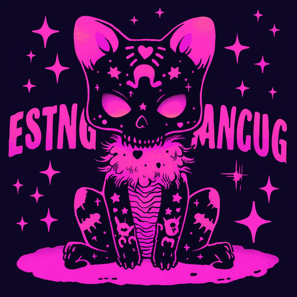 Cat 008 original repeating artwork