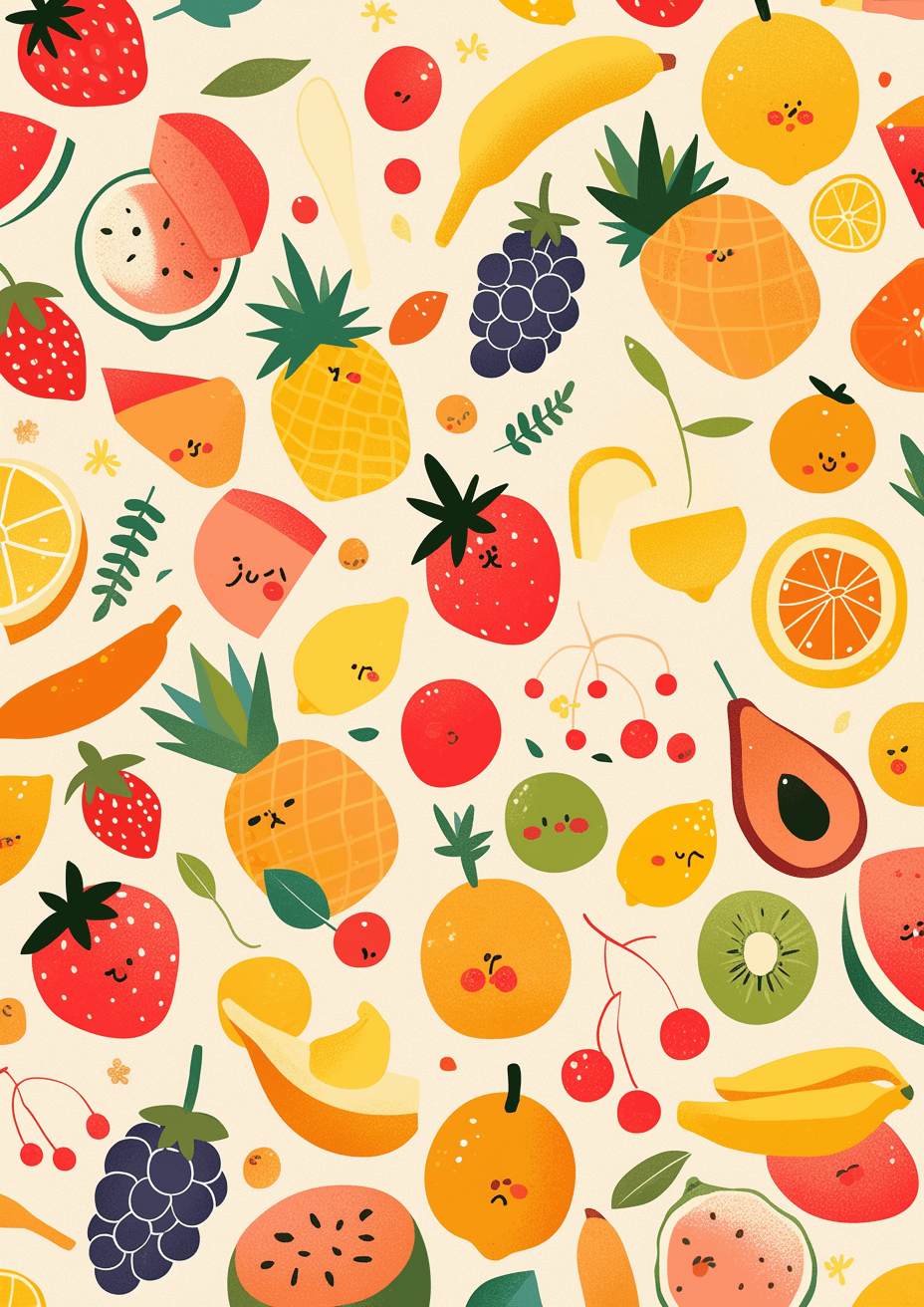 Fruit Hue original repeating artwork