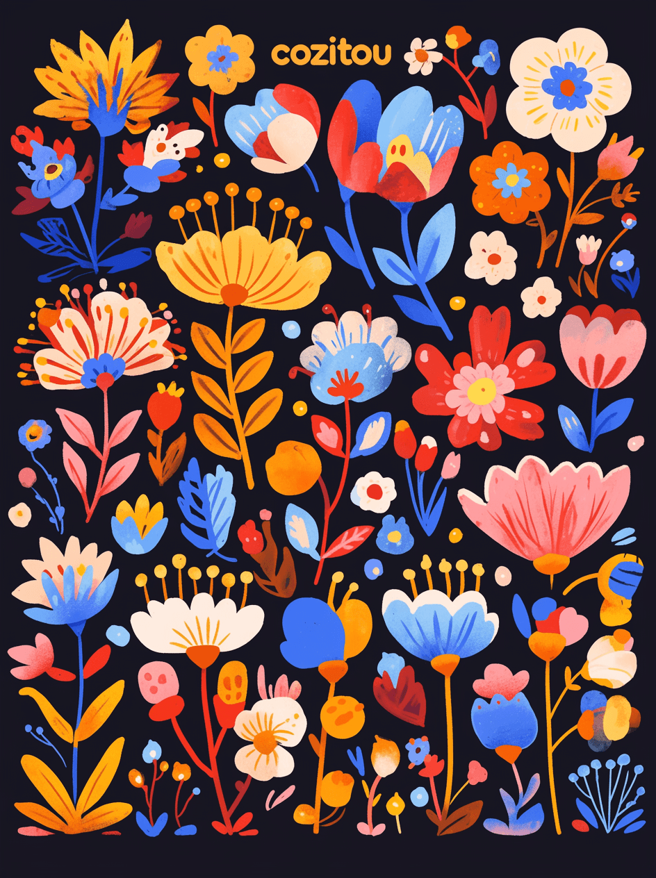 Blossom 323 original repeating artwork