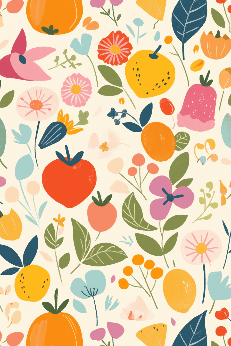 Fruit Zoom original repeating artwork