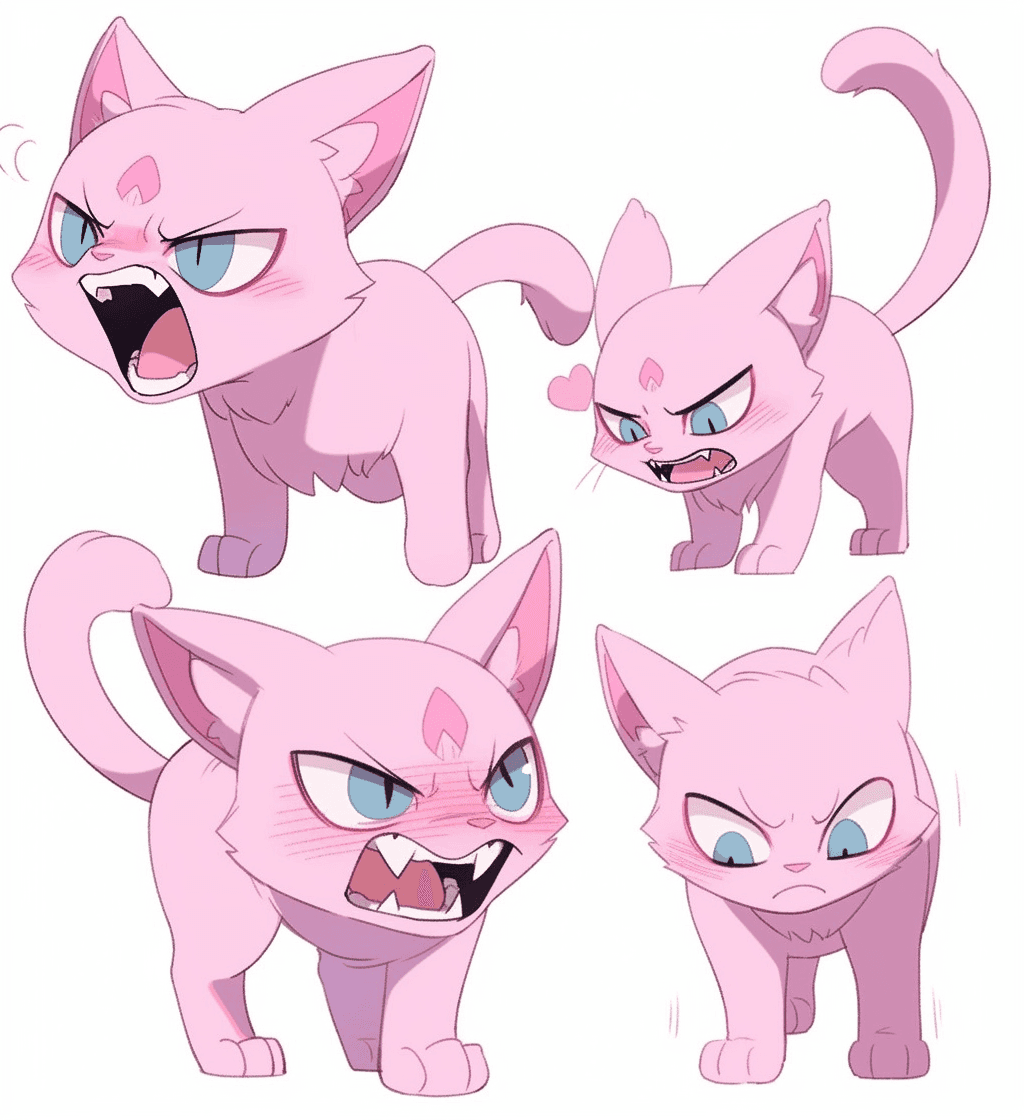Cat Press original repeating artwork