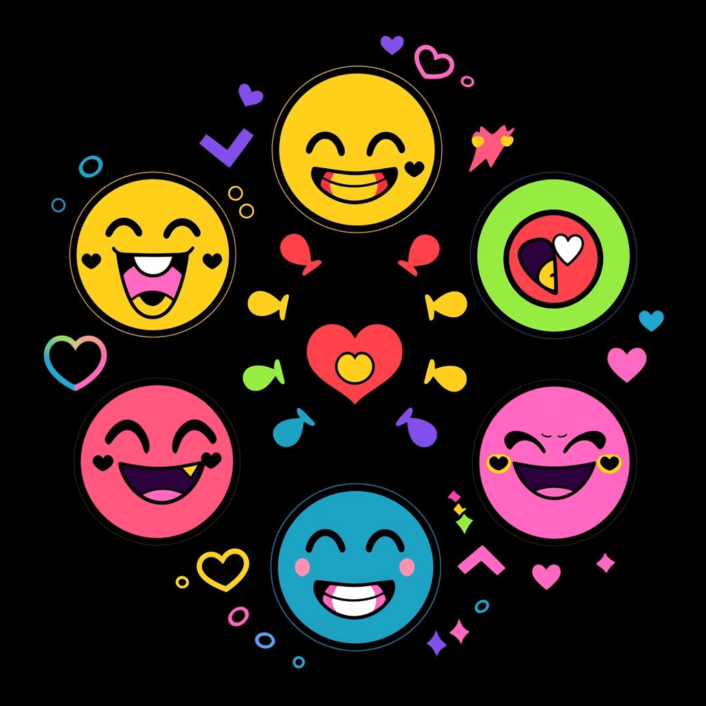 Smiley Fair original repeating artwork