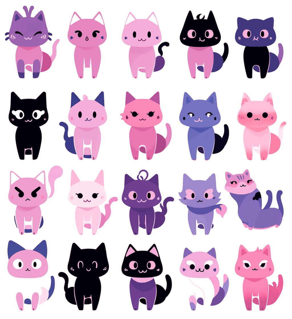 Cat Subway original repeating artwork