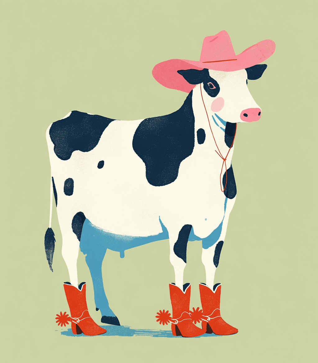 Cow Crew original repeating artwork