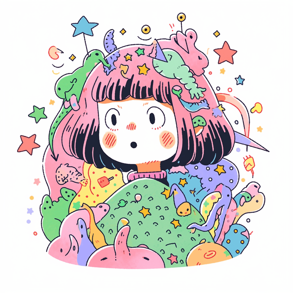 Figure Duo original repeating artwork
