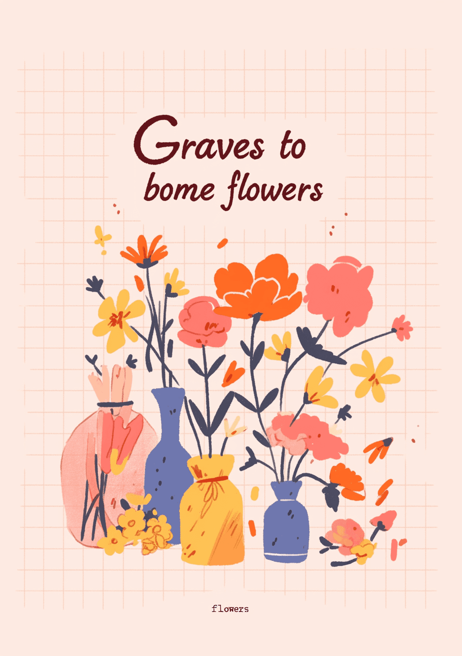 Vase Session original repeating artwork