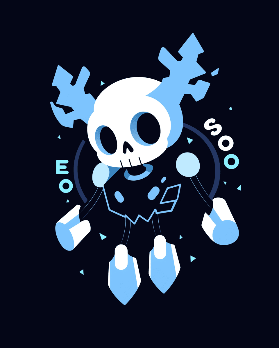 Skull Blast original repeating artwork