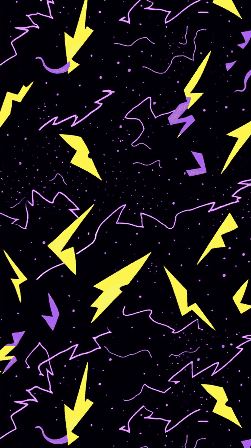 Lightning Gang original repeating artwork