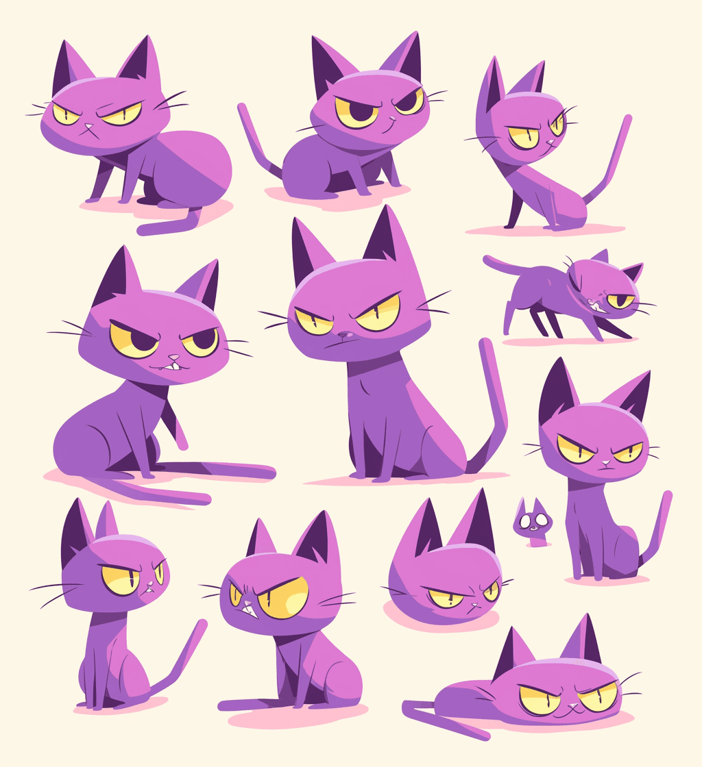 Cat Fizz original repeating artwork
