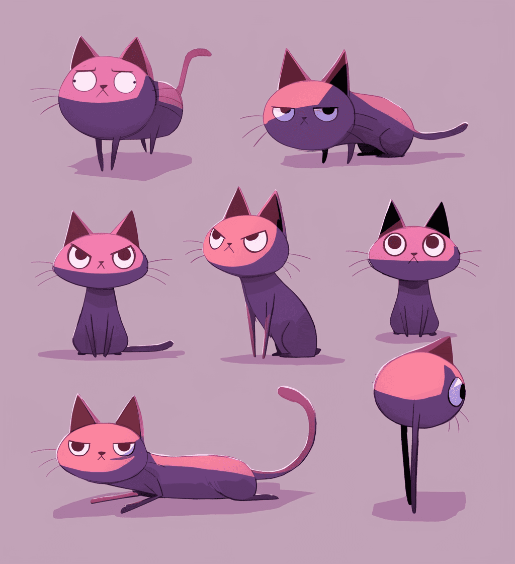Cat Buzz original repeating artwork