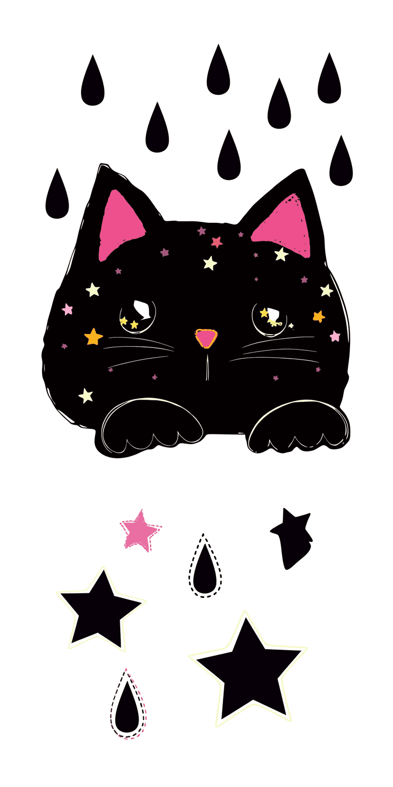 Cat Snap original repeating artwork