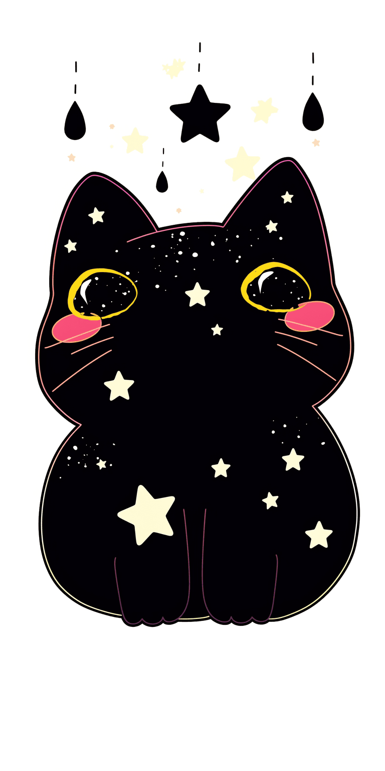 Cat Zoom original repeating artwork